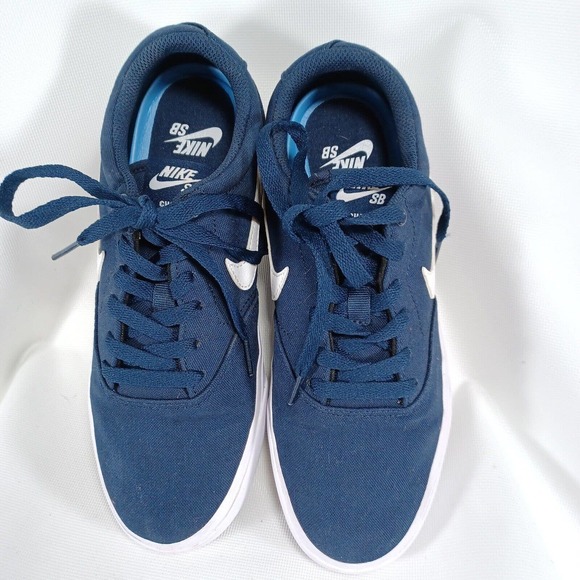 Nike SB Charge Navy Blue Canvas Obsidian Shoes CD6279-400 (Size US 7)
